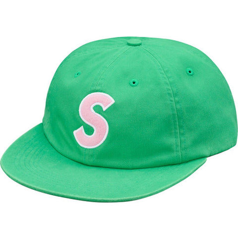 Supreme Green Felt S Logo 6 Panel