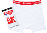 Supreme Hanes Boxer (4 Pack) Briefs White