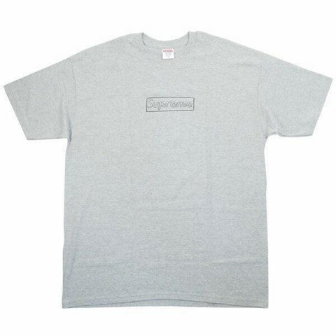 Supreme Kaws Box Logo Tee Grey