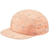 Supreme/Lacoste Peach Reflective Grid Camp Cap