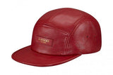 Supreme New York Leather Camp Cap Red