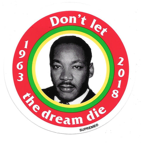 Supreme MLK Sticker Red