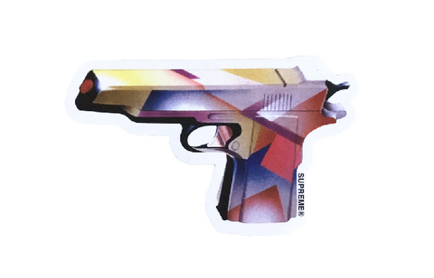 Supreme Mendini Gun Sticker