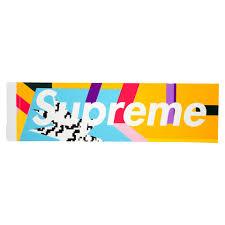 Supreme Mendini Orange Box Logo Sticker
