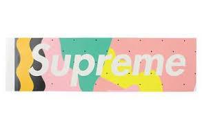 Supreme Mendini Pink Box Logo Sticker