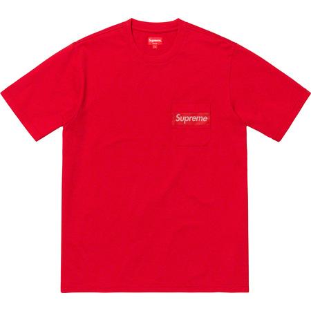 Supreme Mesh Stripe Pocket Tee Red
