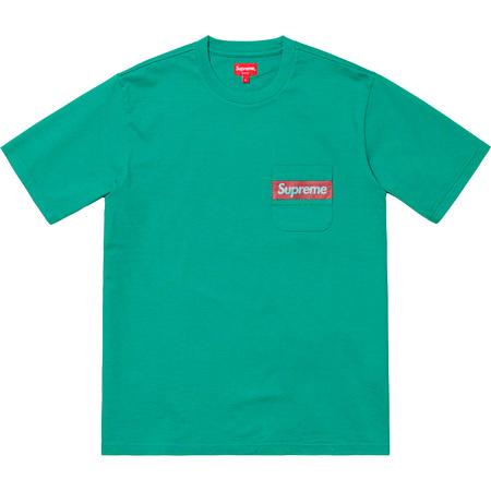 Supreme Mesh Stripe Pocket Tee Teal