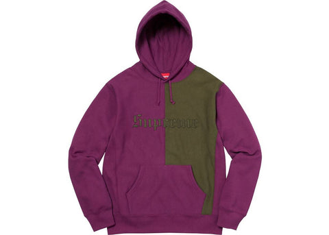 Supreme Old English Hooded Sweatshirt Plum