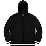 Supreme Old English Stripe Zip Up Sweatshirt Black