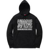 Supreme Paisley Fuck Em All Hoodie Black