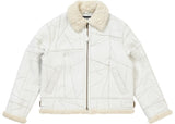 Supreme Patchwork Shearling B-3 Jacket White
