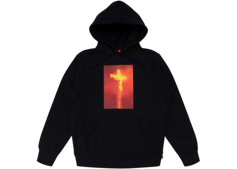 Supreme Piss Christ Hooded Sweatshirt Black