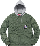 Supreme Quilted Liner Hooded Jacket Olive