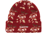 Supreme Rose Jacquard Beanie Burgundy