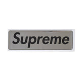 Supreme Silver Raised Box Logo Sticker