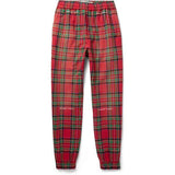 Off-White Checkered Trousers Red