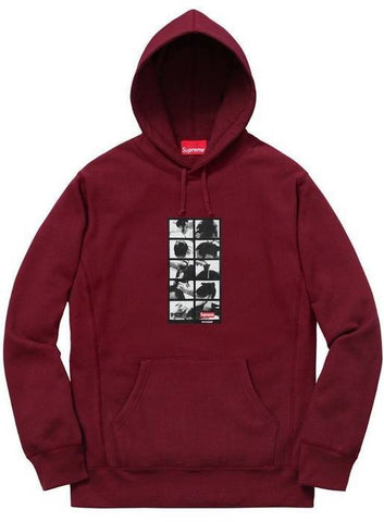 Supreme Sumo Hooded Sweatshirt Burgundy
