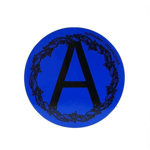 Supreme/Undercover Anarchy Sticker (Blue)