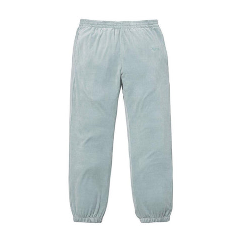Supreme Velour Warm Up Pant Blue