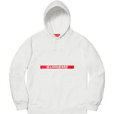 Supreme Zip Poucjh Hooded Sweatshirt White