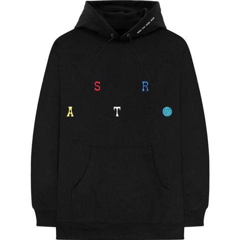 Travis Scott Astroworld Scattered Hoodie Black
