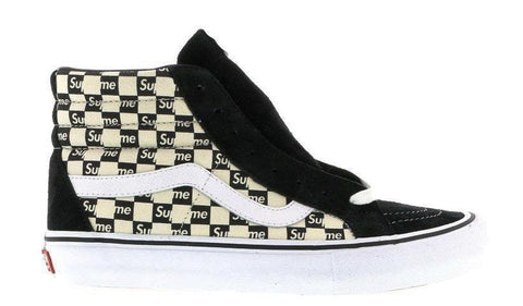 Vans Sk8-Hi Supreme Black Checker Logo