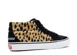 Vans Sk8-Mid Supreme Velvet Leopard Black Alternative View 2