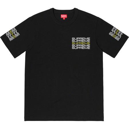 Supreme Stack Logo Tee Black