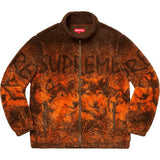 Supreme Wolf Fleece Jacket Brown