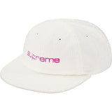 Supreme Corduroy Compact Logo White