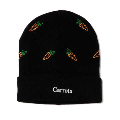 Carrots All Over Beanie Black