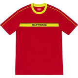 Supreme Chest Stripe Logo S/S Top Red