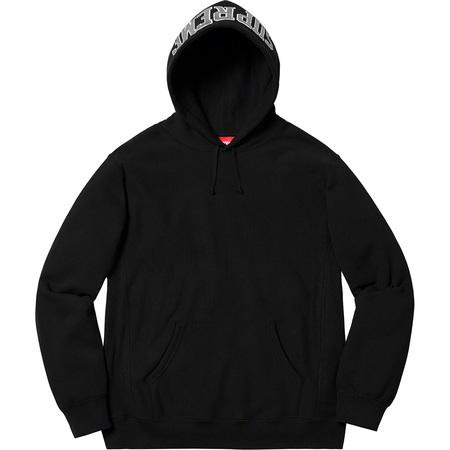 Supreme Sequin Arc Hooded Sweatshirt Black