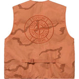 Supreme/Stone Island Camo Cargo Vest Coral Camo