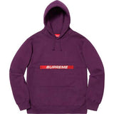 Supreme Zip Poucjh Hooded Sweatshirt Eggplant