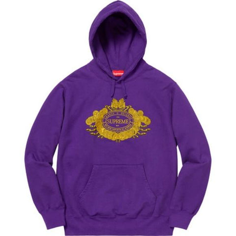 Supreme Love or Hate Hooded Sweatshirt Purple