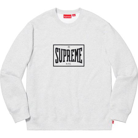 Supreme Warm Up Crewneck Ash Grey