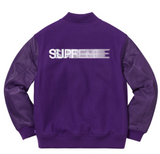 Supreme Motion Logo Varsity Jacket Purple