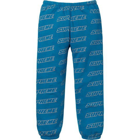 Supreme Repeat Logo Aqua Sweatpants