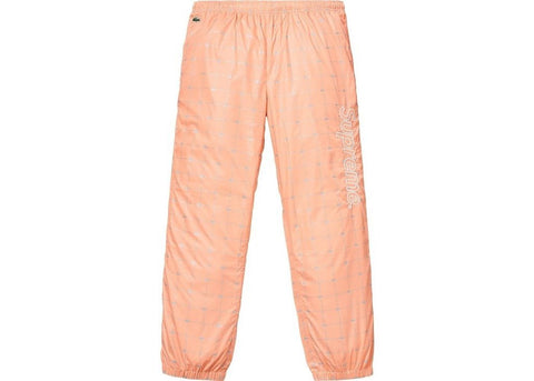 Supreme Lacoste reflective grid nylon Track Pant peach