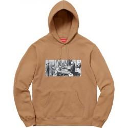 Supreme Mike Kelley Franklin Signing the Treaty of Alliance with French Officials Hooded Sweatshirt Light Brown