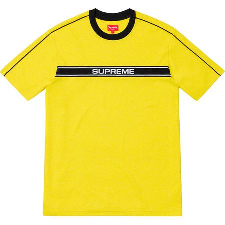 Supreme Chest Stripe Logo S/S Top YellowÊ