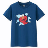 Kids Kaws X Sesame Street Tee Blue