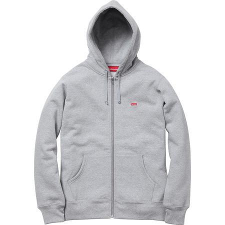 Supreme Small Box Logo Zip Up Sweatshirt Grey